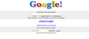 Google com 1998