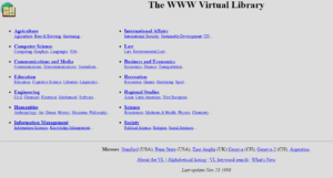 www virtual library 1998