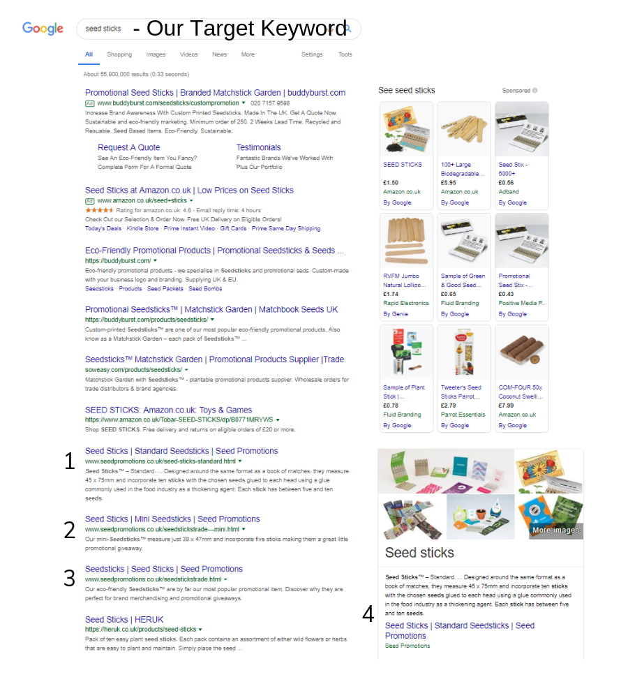 seed sticks google results